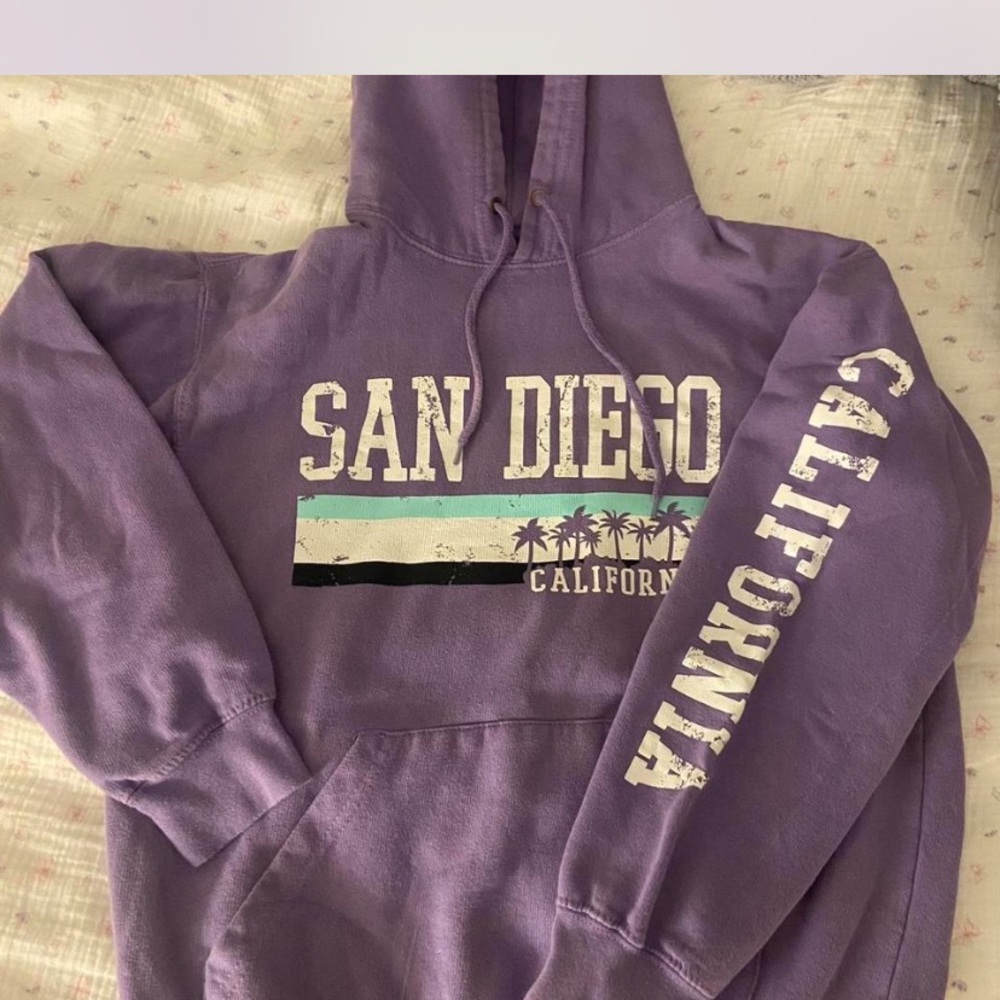 San Diego California Purple Hoodie